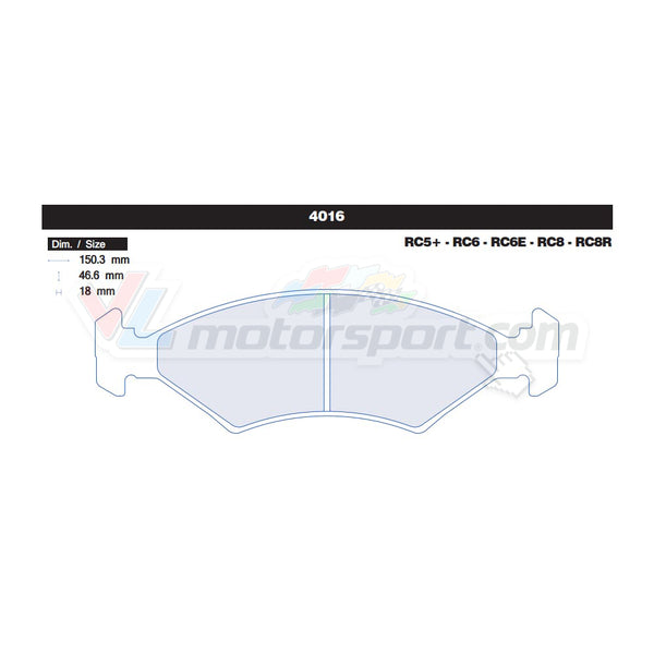 CL Brakes 4016 Jeu de plaquettes de frein