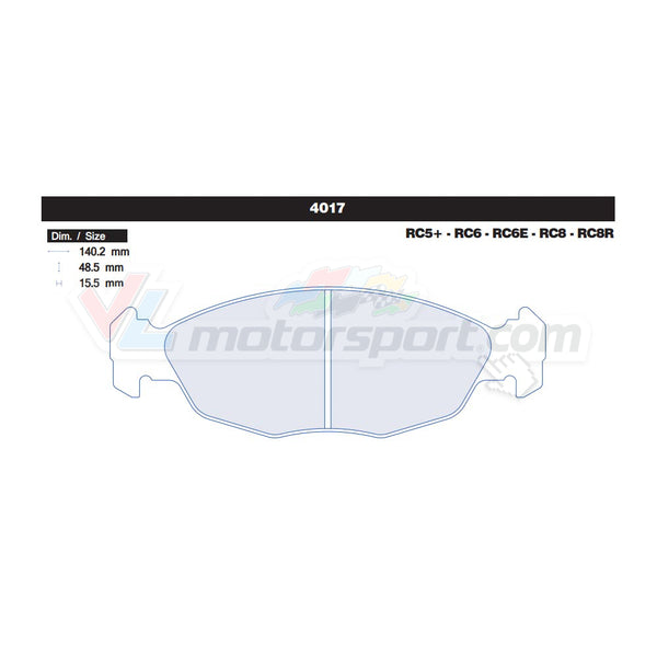 CL Brakes 4017 Juego de pastillas de freno