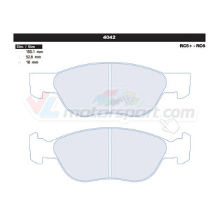 CL Brakes 4042 Juego de pastillas de freno