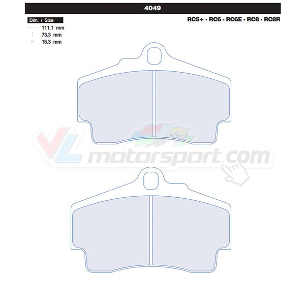 CL Brakes 4049 Jeu de plaquettes de frein