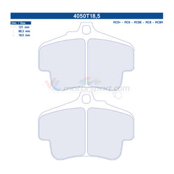 CL Brakes 4050T18.5 Jeu de plaquettes de frein