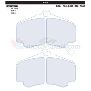 CL Brakes 4055 Jeu de plaquettes de frein