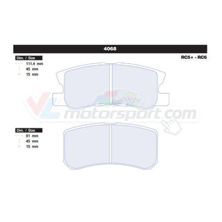 CL Brakes 4068 Juego de pastillas de freno