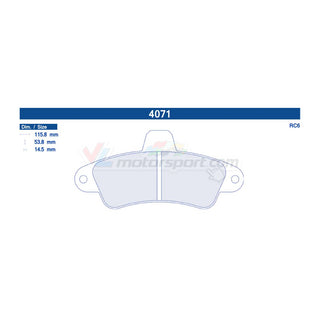 CL Brakes 4071 Juego de pastillas de freno