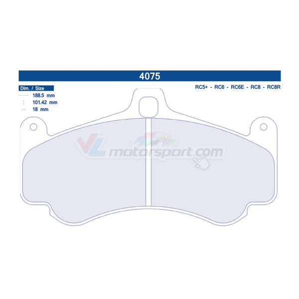 CL Brakes 4075 Juego de pastillas de freno