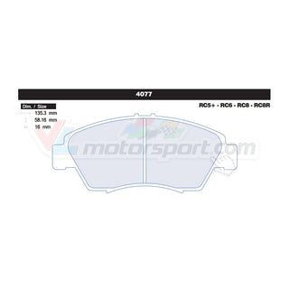 CL Brakes 4077 Jeu de plaquettes de frein