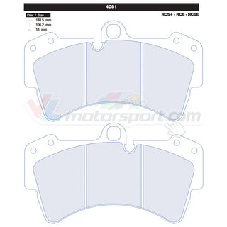 CL Brakes 4081 Jeu de plaquettes de frein