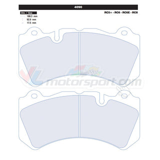 CL Brakes 4090 Jeu de plaquettes de frein