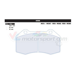 CL Brakes 4098 Juego de pastillas de freno