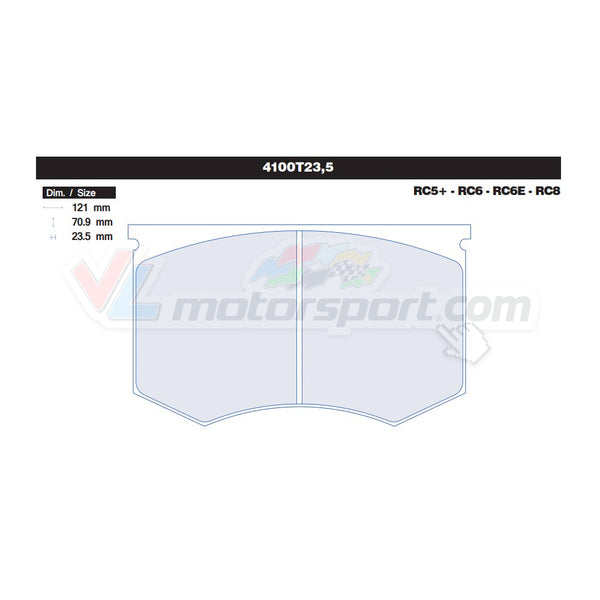 CL Brakes 4100T23,5 Juego de pastillas de freno