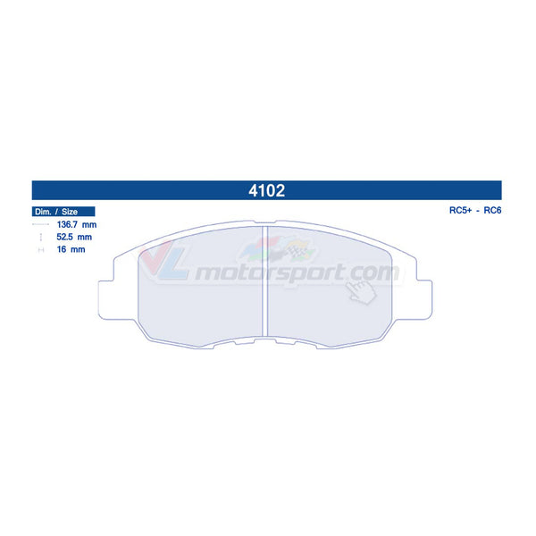 CL Brakes 4102 Juego de pastillas de freno