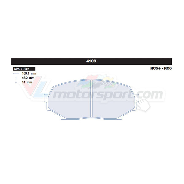 CL Brakes 4109 Jeu de plaquettes de frein