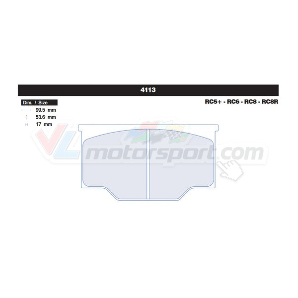 CL Brakes 4113 Jeu de plaquettes de frein