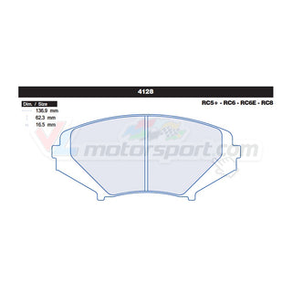 CL Brakes 4128 Jeu de plaquettes de frein