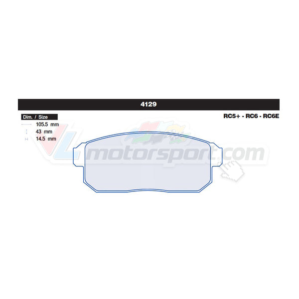 CL Brakes 4129 Juego de pastillas de freno