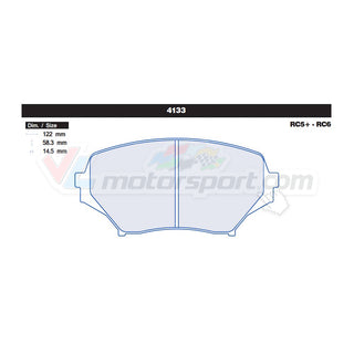 CL Brakes 4133 Juego de pastillas de freno