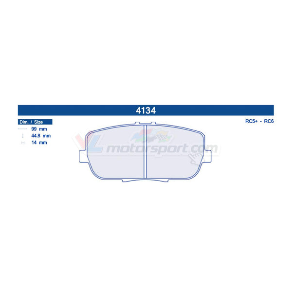 CL Brakes 4134 Juego de pastillas de freno