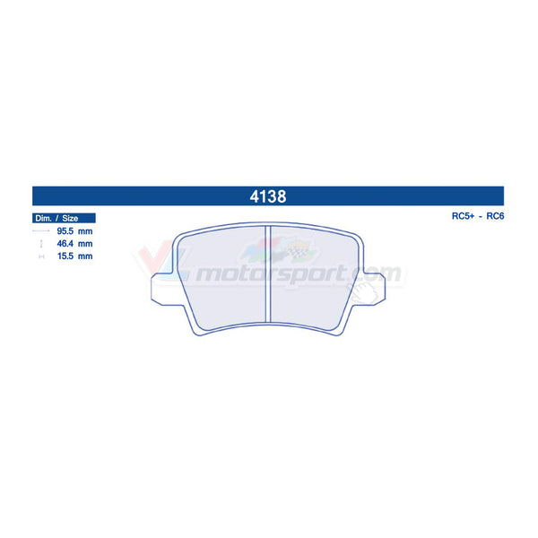 CL Brakes 4138 Juego de pastillas de freno