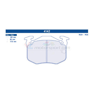 CL Brakes 4142 Jeu de plaquettes de frein