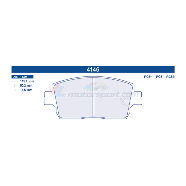 CL Brakes 4146 Juego de pastillas de freno