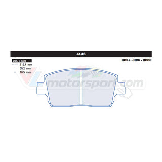 CL Brakes 4146 Jeu de plaquettes de frein