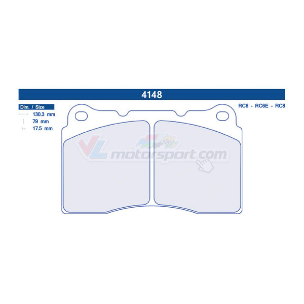 CL Brakes 4148 Jeu de plaquettes de frein