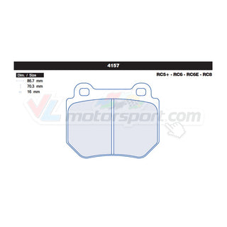 CL Brakes 4157 Jeu de plaquettes de frein