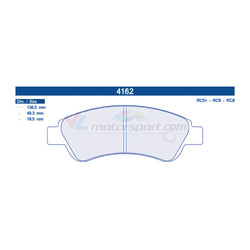 CL Brakes 4162 Jeu de plaquettes de frein