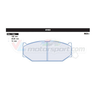 CL Brakes 4163 Jeu de plaquettes de frein