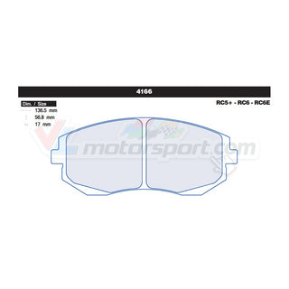 CL Brakes 4166 Jeu de plaquettes de frein