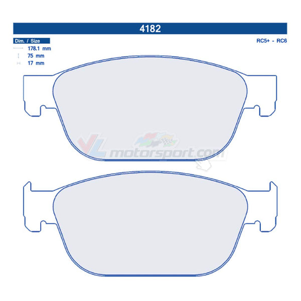 CL Brakes 4182 Juego de pastillas de freno