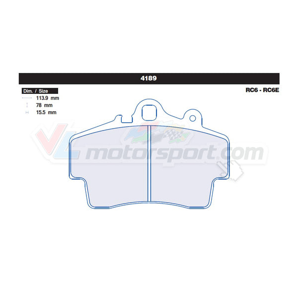 CL Brakes 4189 Jeu de plaquettes de frein