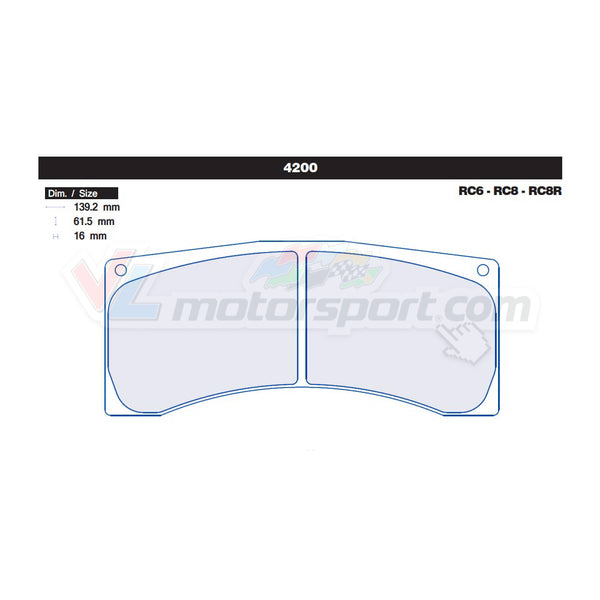 CL Brakes 4200 Juego de pastillas de freno