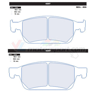 CL Brakes 4207 Juego de pastillas de freno