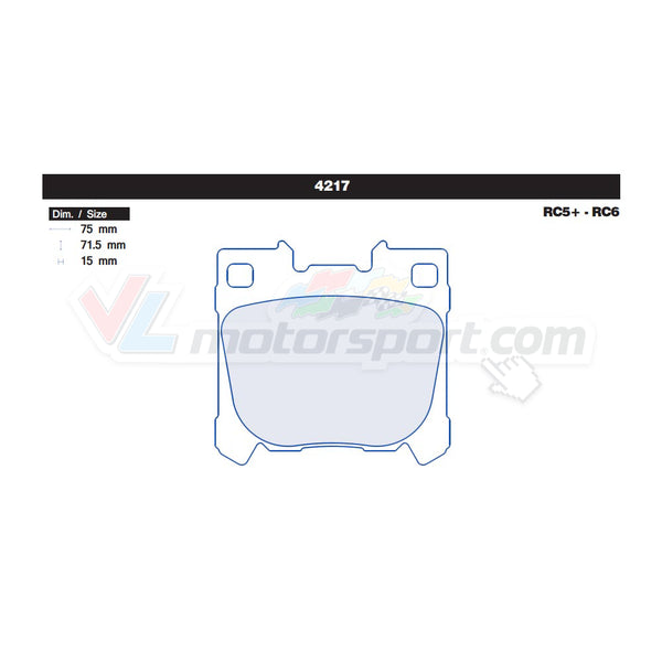 CL Brakes 4217 Juego de pastillas de freno