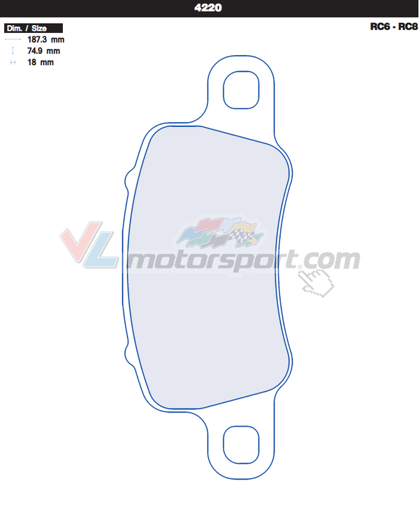 CL Brakes 4220 Juego de pastillas de freno