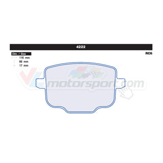 CL Brakes 4222 Juego de pastillas de freno