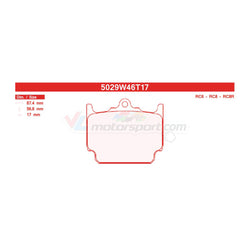 CL Brakes 5029W46T17 Jeu de plaquettes de frein