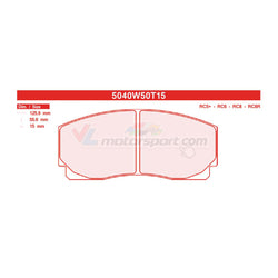 CL Brakes 5040W50T15 Jeu de plaquettes de frein