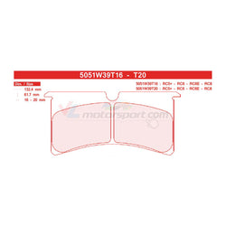 CL Brakes 5051W39T20 Jeu de plaquettes de frein