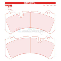 CL Brakes 5056W57T17.5 Jeu de plaquettes de frein