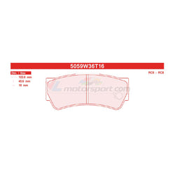 CL Brakes 5059W36T16 Jeu de plaquettes de frein