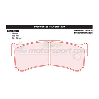 CL Brakes 5068W51T25 - T29Juego de pastillas de freno