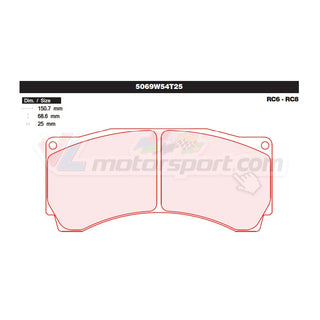 CL Brakes 5069W54T25 Juego de pastillas de freno