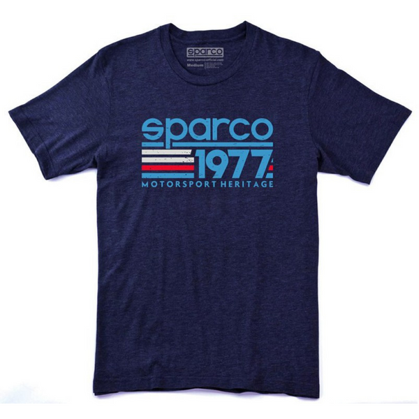 Camiseta Sparco Merchandising Vintage 77 Azul Marino