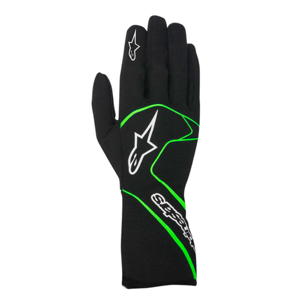 Guante Alpinestars Racing Tech 1 Race Negro/Verde Fluorescente