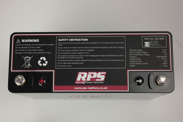 Batería RPS Lithium 13.2 V 20 AH CC960A